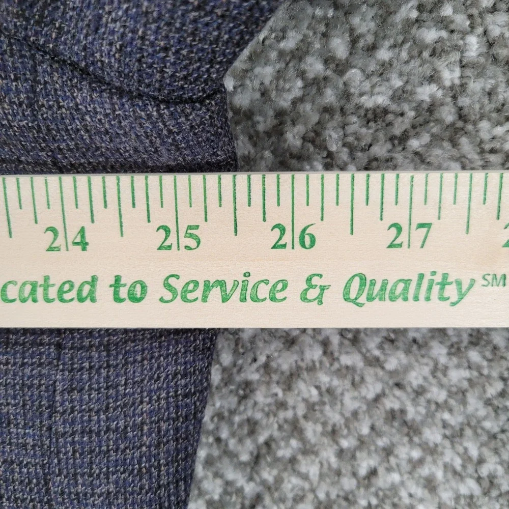 Pronto Uomo Sport Coat Mens 48 Short Charcoal Gray 100% Lambswool Blazer Jacket